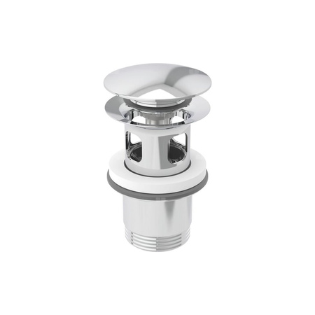 Zawór zestawu odpływowego Geberit z uruchamianiem przyciskiem, 1 1/4''x62mm, chrom błyszczący