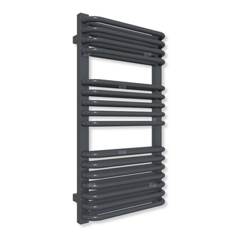 Grzejnik elektryczny TERMA TYTUS 820 x 440 mm, kolor metaliczna czerń, moc 600 W, podłączenie E1, kabel przyłącze ts1/ss1