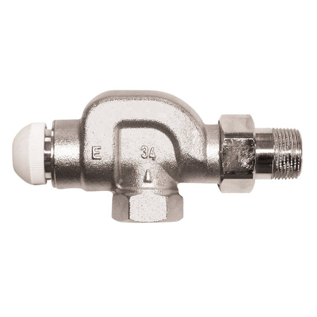 Zawór grzejnikowy termostatyczny HERZ TS-E kątowy spec, połączenie 1'' (niklowanie)