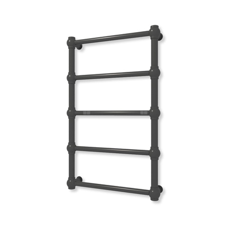 Grzejnik elektryczny TERMA RETRO 800 x 500 mm, kolor heban, moc 200 W, podłączenie E8, kabel spiralny z wtyczką