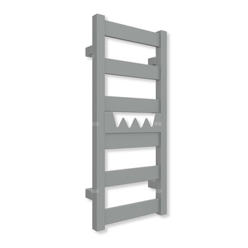 Grzejnik drabinkowy TERMA VIVO, podłączenie ZX, wym. 670 x 300 mm, kolor stal nierdzewna (farba), moc 185W