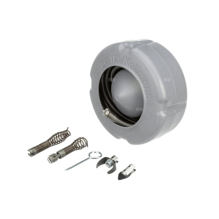 Zestaw sprężyny C-6IC do maszyny K-45AF zawierający następujące elementy: bęben wewnętrzny, sprężyna C-6IC, drążek reakcyjny, zestaw narzędzi T-250