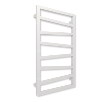 Grzejnik elektryczny TERMA ZIGZAG 830 x 500 mm, kolor srebro, moc 300 W, podłączenie E1, kabel spiralny z wtyczką