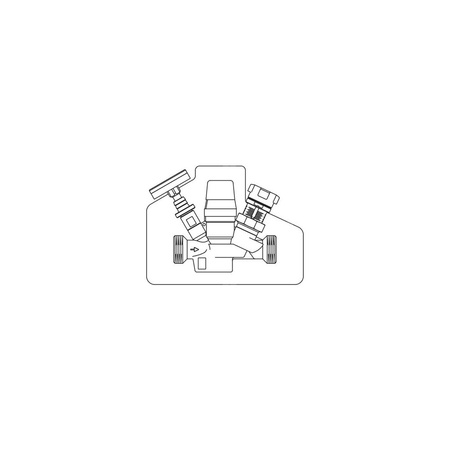 Aquastrom T plus, DN 15, GZ-GZ, zawór termostatyczny do regulacji cyrkulacji cwu, z izolacją i termometrem