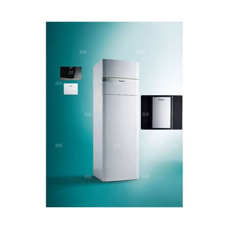 Pakiet systemowy OZE - Pompa ciepła gruntowa solanka-woda VAILLANT VWF 58/4 flexoCOMPACT 5.3 kW 400 V + Regulator sensoCOMFORT VRC 720 + Moduł chłodzenia pasywnego VWZ NC 11/4 + Moduł komunikacji internetowej VR 940f