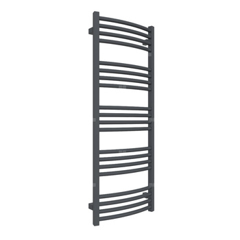 Grzejnik drabinkowy TERMA LENA, podłączenie ZX, wym. 1140 x 436 mm, kolor metaliczna czerń, moc 440W