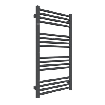 Grzejnik drabinkowy TERMA FIONA, podłączenie ZX, wym. 900 x 480 mm, kolor metaliczna czerń, moc 375W