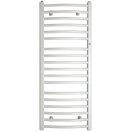 Grzejnik drabinkowy INSTAL-PROJEKT AMBRA R, wym. 1230 x 500 mm, kolor biały/white silk, moc 499W