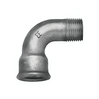Łuk długi 90' ODLEWNIA ZAWIERCIE G4/13/1 żeliwo (ocynk) 3'' (GW x GZ)