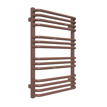 Grzejnik drabinkowy TERMA Alex, podłączenie SX, wym. 760 x 500 mm, kolor brązowy sygnałowy RAL8002, moc 412W