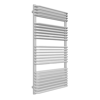 Grzejnik drabinkowy TERMA TYTUS, podłączenie Z8, wym. 1260 x 640 mm, kolor srebrny mat, moc 1173W