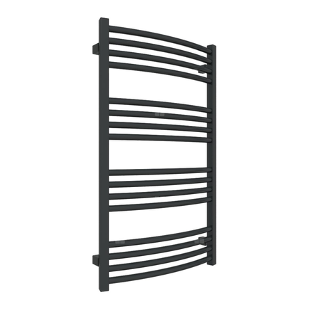 Grzejnik drabinkowy TERMA LENA, podłączenie SX, wym. 900 x 536 mm, kolor czarny jak kruk mat RAL9005, moc 418W