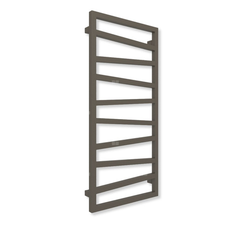 Grzejnik drabinkowy TERMA ZIGZAG, podłączenie SX, wym. 1310 x 500 mm, kolor brąz anodowy (farba), moc 490W