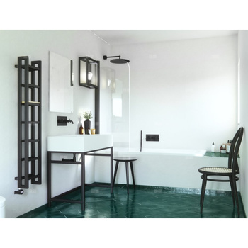 Grzejnik drabinkowy TERMA STAND, podłączenie SX, wym. 1610 x 400 mm, kolor ral 7015 soft (farba), moc 773W