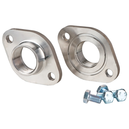 Zestaw przeciwkołnierzy stal nierdzewna, przył. 1'' dł.185mm szer.185mm Helix EXCEL/V WILO