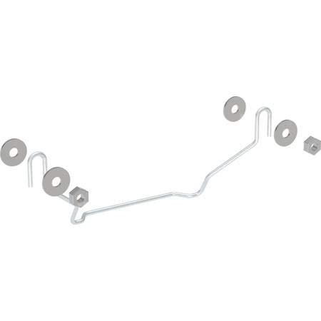 Elementy mocujące Geberit do półpostumentu umywalki, Kerafix: 30x11cm,