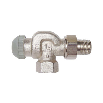 Zawór grzejnikowy termostatyczny HERZ TS-90-E kątowy spec., połączenie 1/2'' (niklowanie)
