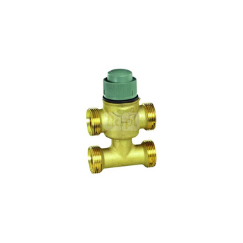 Zawór 3-drogowy z obejściem, GZ, DN15, G1/2" Kvs=0,25, skok 6,5 mm