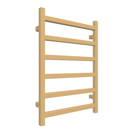 Grzejnik drabinkowy TERMA SIMPLE, podłączenie SX, wym. 720 x 500 mm, kolor złoty połysk