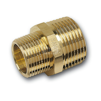 Nypel SANHA PURAFIT redukcja, mosiądz, 3/8'' x 1/4'' (GZ)