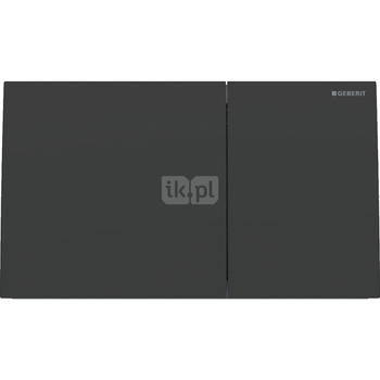Przycisk uruchamiający Geberit Sigma70, przedni, stal nierdzewna czarny, prostokątny