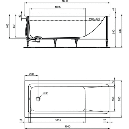 CONNECT AIR WANNA 160X70 Z PANELAMI