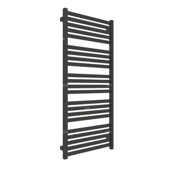 Grzejnik elektryczny TERMA MARLIN ONE 530 x 1185 mm, kolor heban, moc 600 W, podłączenie E1, kabel spiralny z wtyczką 2,5m czarny