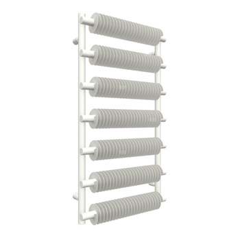 Grzejnik drabinkowy TERMA RIBBON T, podłączenie SX, wym. 930 x 500 mm, kolor biały drogowy RAL9016, moc 625W