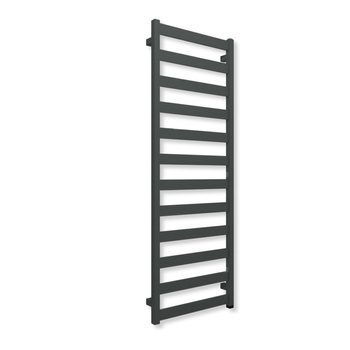 Grzejnik elektryczny TERMA VIVO ONE 1390 x 500 mm, kolor surowy metal, moc 400 W, podłączenie E8, kabel prosty bez wtyczki szary