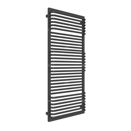 Grzejnik drabinkowy TERMA TERMA POC, podłączenie SX, wym. 1400 x 600 mm, kolor czarny sygnałowy RAL9004, moc 1013W