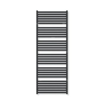 Grzejnik elektryczny TERMA MARLIN 1680 x 630 mm, kolor czarny jak kruk mat RAL9005, moc 1000 W, podłączenie E8, kabel spiralny z wtyczką czarny