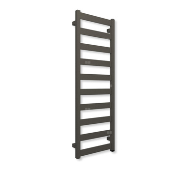 Grzejnik elektryczny TERMA VIVO ONE 1150 x 400 mm, kolor szary kwarcytowy RAL7039, moc 400 W, podłączenie E1, kabel prosty bez wtyczki czarny