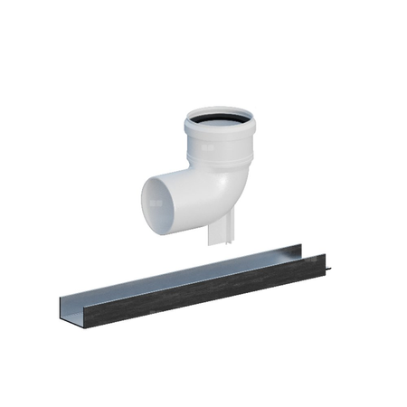 Kolano PP 87 st. DN80 na podporze