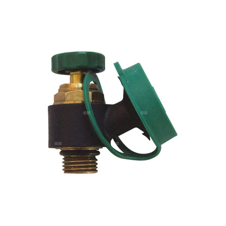 Zawór kulowy HERZ 0276 mosiądz 3/8'' GZ x przyłącze do węża, uchwyt: pokrętło