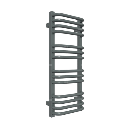 Grzejnik elektryczny TERMA ALEX 300 x 760 mm, kolor grafit, moc 300 W, podłączenie E8, kabel spiralny z wtyczką czarny