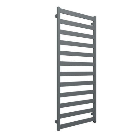 Grzejnik elektryczny TERMA VIVO ONE 1390 x 600 mm, kolor szary stalowy RAL7001, moc 600 W, podłączenie E8, kabel spiralny z wtyczką czarny