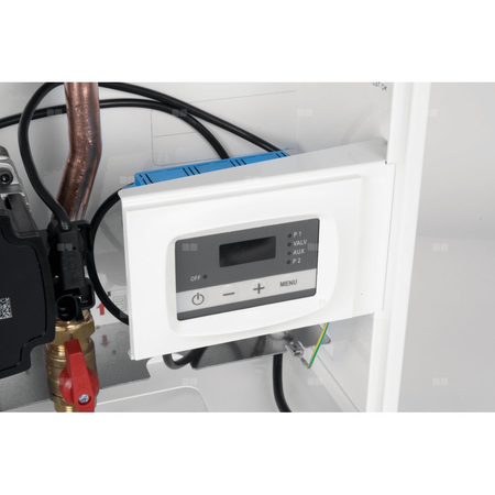 Grupa pompowa AFRISO PrimoBox AHB 622 GZ x GW 3/4'' x 3/4'', z zaworem termostatycznym, z izolacją, z pompą obiegową 2x Grunfos UPM3 Auto