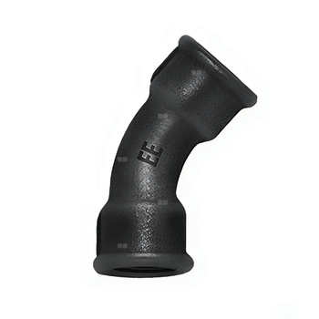 Łuk długi 45' ODLEWNIA ZAWIERCIE G1/20/41 żeliwo (czarne) 2 1/2'' (GW)