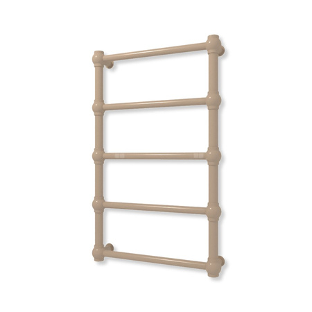 Grzejnik elektryczny TERMA RETRO 800 x 500 mm, kolor kwarc, moc 200 W, podłączenie E8, kabel prosty bez wtyczki z maskownicą srebrzysty