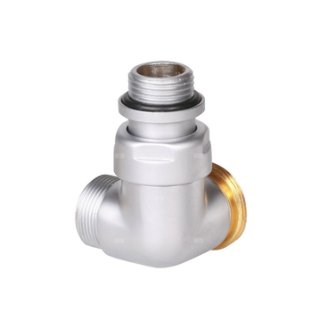 Zawór termostatyczny 3-osiowy CYLINDER, Prawy, GZ 1/2"-GZ 24-19, Satyna, (V75110RDX)