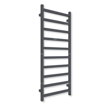 Grzejnik elektryczny TERMA SIMPLE ONE 1200 x 500 mm, kolor metaliczny szary, moc 300 W, podłączenie E8, kabel prosty bez wtyczki szary