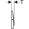Przycisk uruchamiający Geberit Mambo, przedni, stal nierdzewna