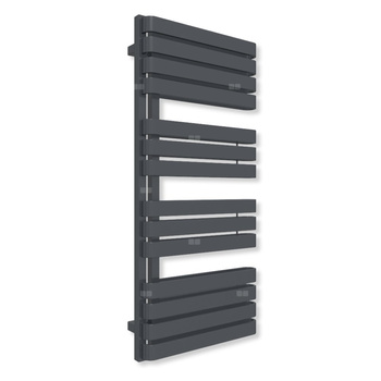 Grzejnik elektryczny TERMA WARP S 1110 x 500 mm, kolor nowoczesna szarość, moc 800 W, podłączenie E1, kabel prosty bez wtyczki z maskownicą