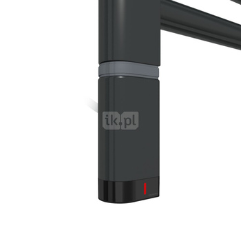 Grzałka TERMA One D30x40 Lewy, 400W \ Tuba, RAL 9005 mat, kabel prosty bez wtyczki z maskownicą [cza