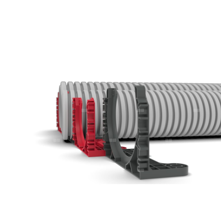 HEATPEX ARIA CONNECT Uchwyt do rury 90 mm czerwony - 100 szt.