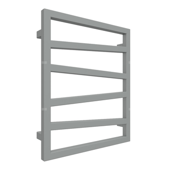 Grzejnik drabinkowy TERMA ZIGZAG, podłączenie Z8, wym. 600 x 500 mm, kolor szary drogowy a RAL7042, moc 248W