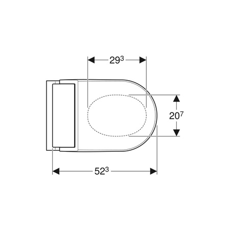Amortyzator do deski sedesowej / pokrywy deski sedesowej, do Geberit AquaClean Mera / Tuma
