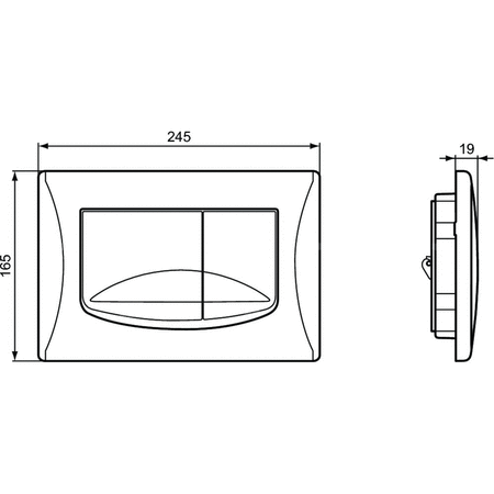 SOLEA PRZYCISK BIAŁY LOGO IS