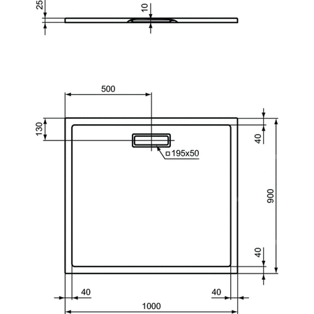 ULTRAFLAT NEW BRODZIK 100X90 PROS. SILK