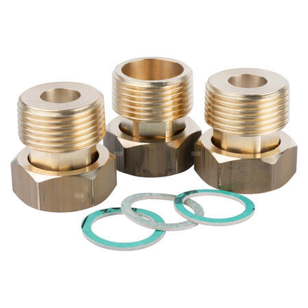 Zawór regulacyjny termostatyczny do wody ciepłej AFRISO ATM 563 ze śrubunkami mosiądz GZ 1'', DN 20, zakres temp. 35-60'C, Kvs 2.5 m3/h, maksymalna temperatura 90'C, maksymane ciśnienie 10 bar